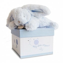 BOITE A MUSIQUE LAPIN BLEU - BABY NAT' BN0500WDK