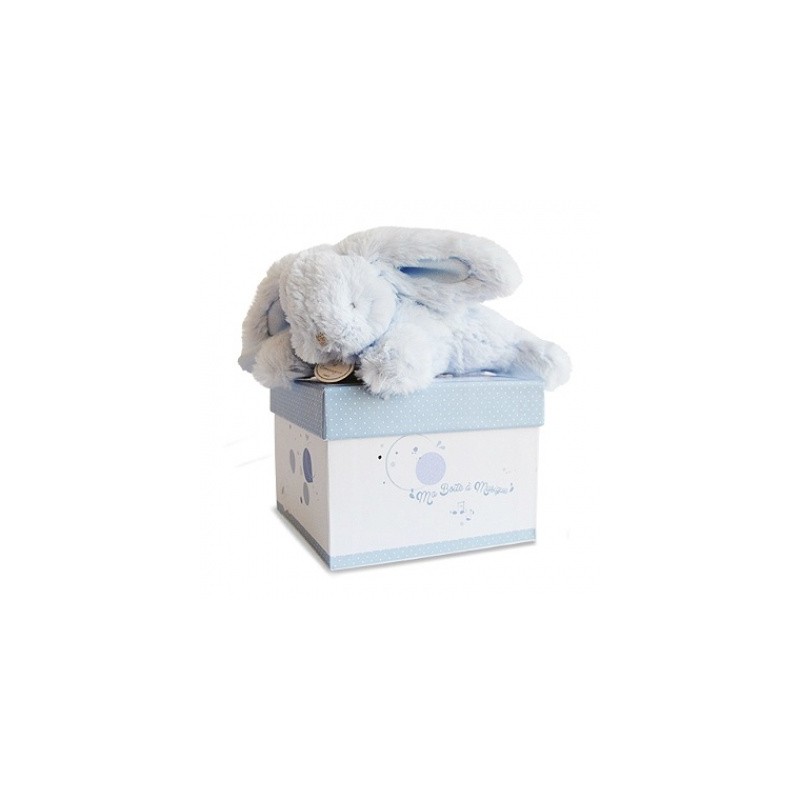 Doudou et Compagnie boité à musique lapin bleu Doudou et Compagnie boité à musique lapin bleu