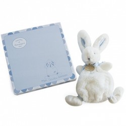 Doudou et Compagnie - Doudou Lapin - Blanc/Bleu Pastel - - 292438