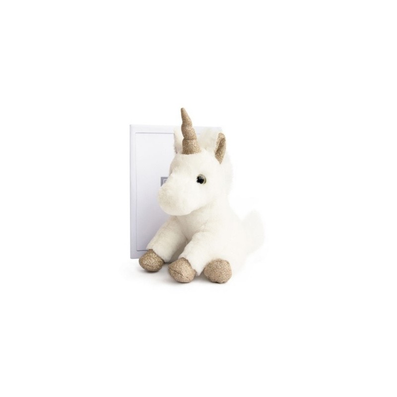 Histoire d'Ours peluche licorne dorée 23 cm Histoire d'Ours peluche licorne dorée 23 cm