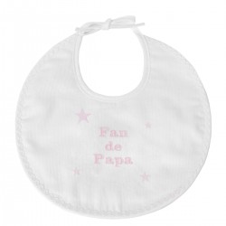 Idée cadeau fête des pères : un bavoir de naissance Fan de Papa