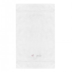 Serviette personnalisée au prénom du bébé avec papillon