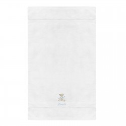 Serviette personnalisée au prénom du bébé avec un ours