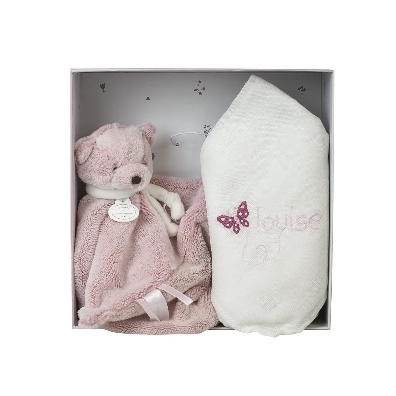 doudou ours rose