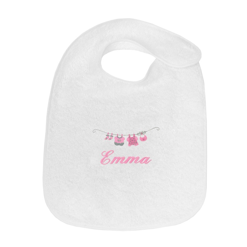 Bavoir pour bébé personnalisé Merveille - 100% coton