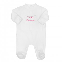 Dors bien bébé personnalisé avec le petit linge. Cadeau de naissance.