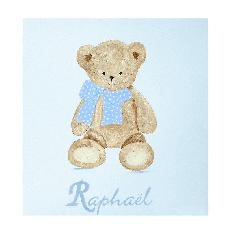 Tableau Fille Ours En Peluche