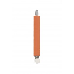 Attache tétine orange personnalisable