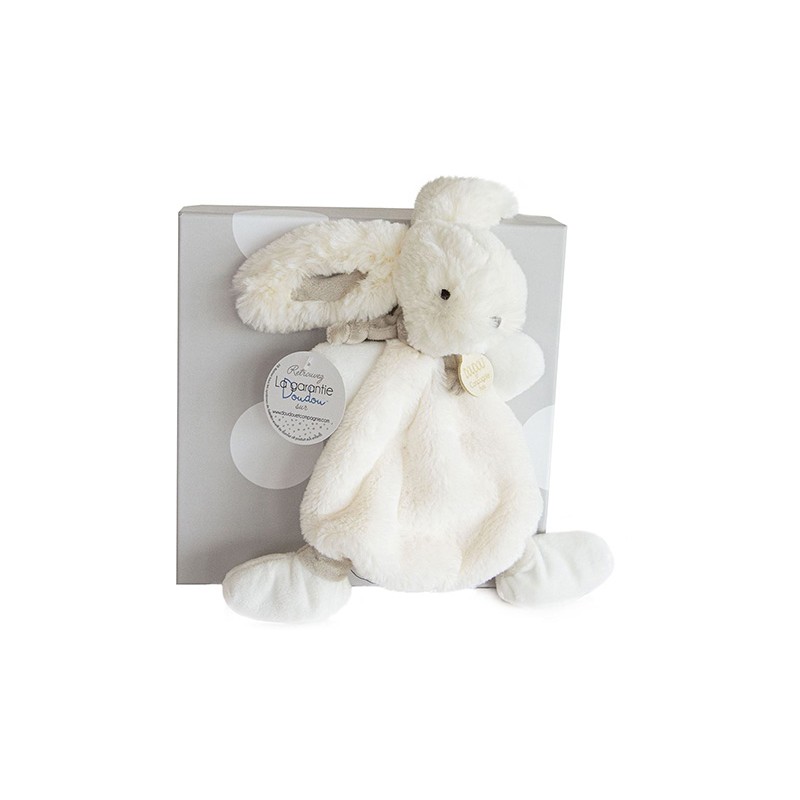 Doudou et Compagnie Lapin Bonbon taupe