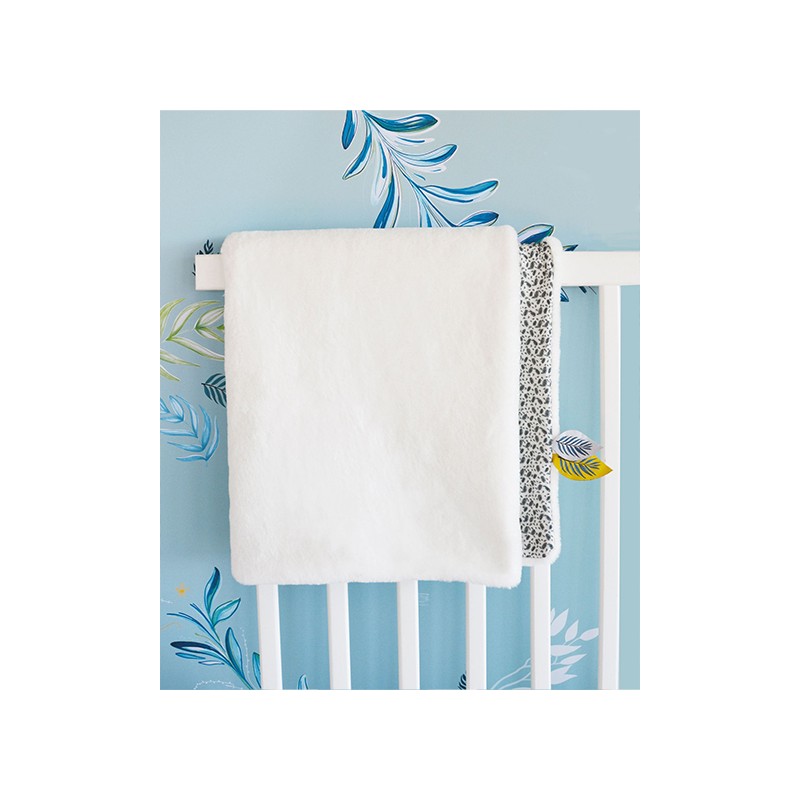 Doudou et Compagnie Yoka le koala plaid douceur blanc