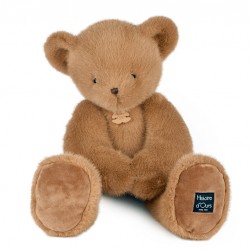 Histoire d'Ours peluche Clémentin Marron Miel 60 cm