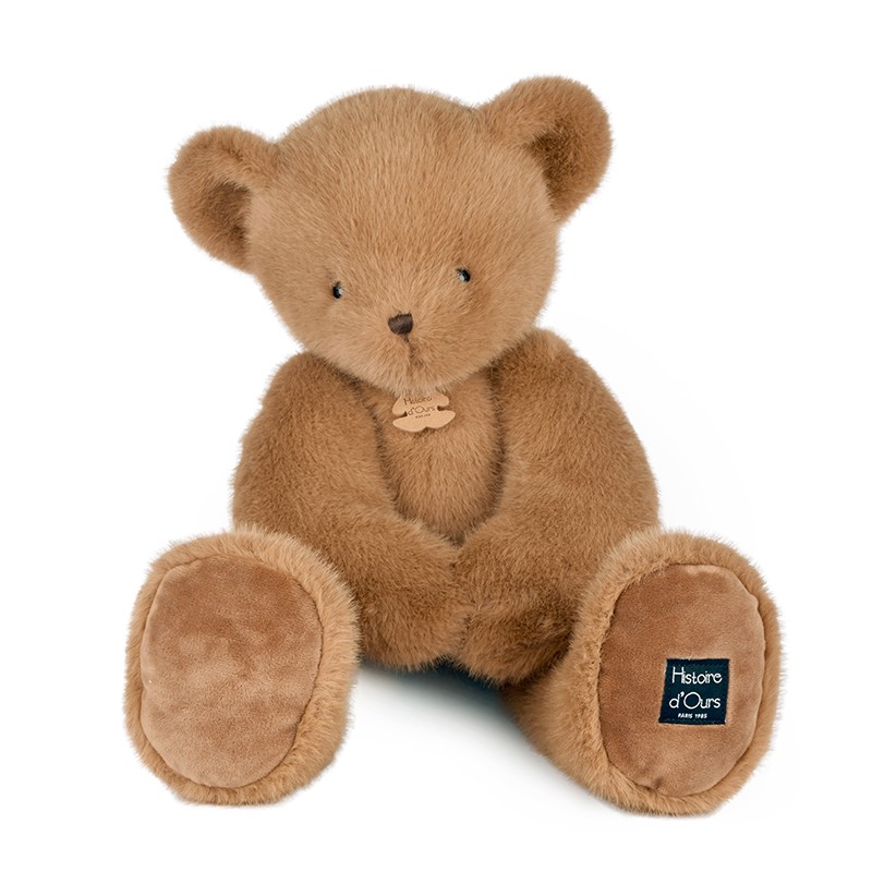 Histoire d'Ours peluche Clémentin Marron Miel 60 cm