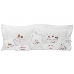 Cadeau bébé Noël : un bavoir brodé Mon Premier Noël Cadeau bébé Noël : un bavoir brodé Mon Premier Noël