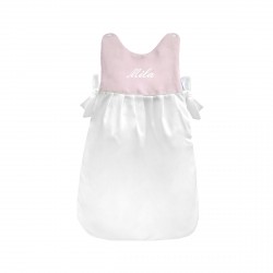 Turbulette personnalisée au prénom du bébé.