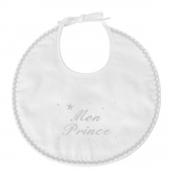 Bavoir de naissance très mignon et pratique personnalisé avec des étoiles.